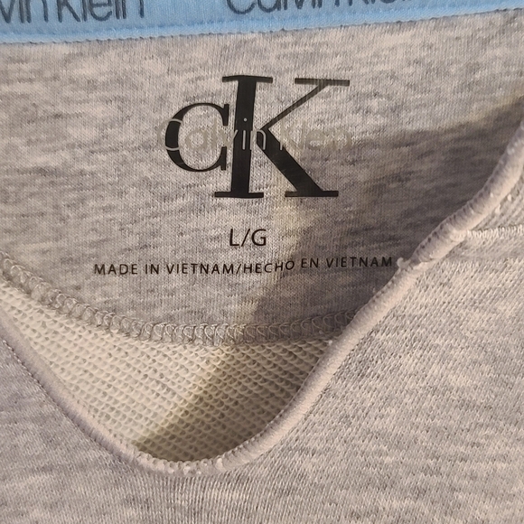 Calvin Klein Gray Sweatshirt with Blue and Yellow Logo - Picture 2 of 8
